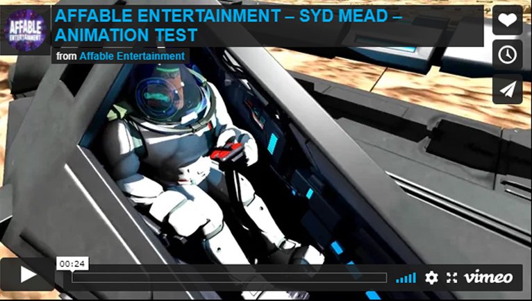 Weapons Test designed by Syd Mead